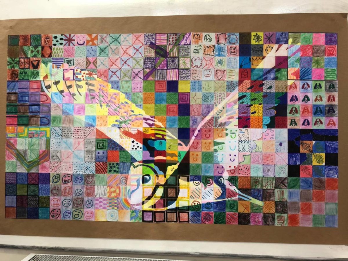 Collaborative Art From Home And School By Years 5 And 6 Cuddington And Dinton School